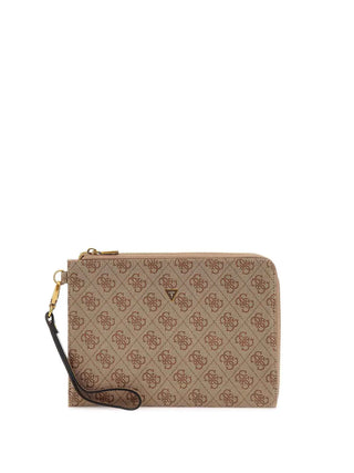 MEN'S CLUTCH - GUESS BEIGE-BROWN - PMBALO P5235