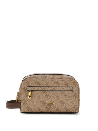 MEN'S CLUTCH BAG - GUESS BEIGE-BROWN - PMMILO P5461