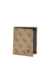 MEN'S WALLET - GUESS BEIGE-BROWN - SMVELE LEA22 1