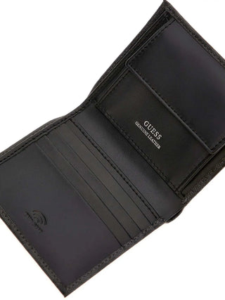 MEN'S WALLET - GUESS BLACK - SMVELE LEA22 3