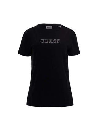 WOMEN'S T-SHIRT - GUESS ATHLEISURE BLACK - V3BI11 J1314 1