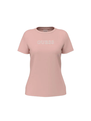WOMEN'S T-SHIRT - GUESS ATHLEISURE PINK - V3BI11 J1314 1