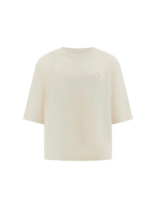 WOMEN'S T-SHIRT - GUESS ATHLEISURE OFF WHITE - V4BI21 I3Z14