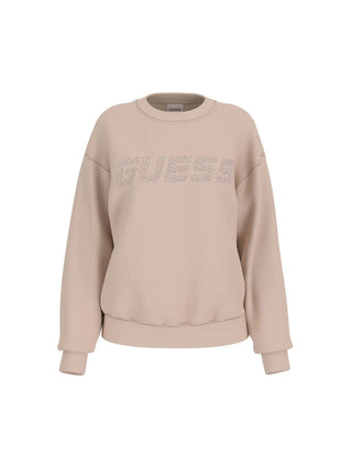 WOMEN'S SWEATSHIRT - GUESS ATHLEISURE BEIGE - V4BQ15 K7UW2 1