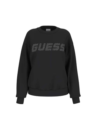 WOMEN'S SWEATSHIRT - GUESS ATHLEISURE BLACK - V4BQ15 K7UW2 1