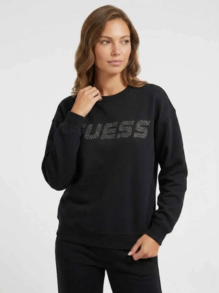 WOMEN'S SWEATSHIRT - GUESS ATHLEISURE BLACK - V4BQ15 K7UW2 3