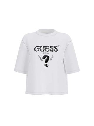 WOMEN'S T-SHIRT - GUESS ATHLEISURE WHITE - V4YI06 I3Z14 1