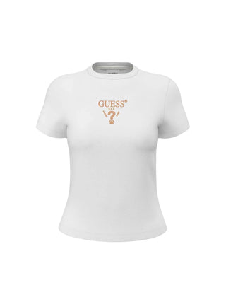 WOMEN'S T-SHIRT - GUESS ATHLEISURE WHITE - V4YI21 KCDH1 1