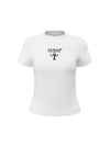 WOMEN'S T-SHIRT - GUESS ATHLEISURE BLACK-WHITE - V4YI21 KCDH1 1
