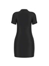 WOMEN'S DRESS - GUESS ATHLEISURE BLACK-WHITE - V4YK02 KCDH1 2