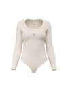 WOMEN'S BODYSUIT - GUESS ATHLEISURE TAUPE - V4YP07 J1314 1