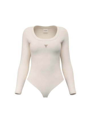 WOMEN'S BODYSUIT - GUESS ATHLEISURE TAUPE - V4YP07 J1314