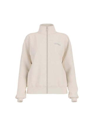 WOMEN'S SWEATSHIRT - GUESS ATHLEISURE WHITE - V5BQ15 KCX22