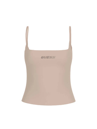 WOMEN'S TOP - GUESS ATHLEISURE BEIGE - V5GP22 J1314