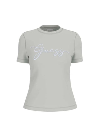 T-SHIRT DONNA - GUESS ATHLEISURE GRIGIO - V6GI01 K2962