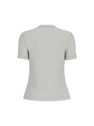 WOMEN'S T-SHIRT - GUESS ATHLEISURE GREY - V6GI01 K2962 2