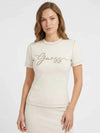 WOMEN'S T-SHIRT - GUESS ATHLEISURE DOVE GREY - V6GI01 K2962 3