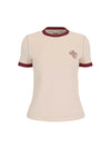 WOMEN'S T-SHIRT - GUESS ATHLEISURE WHITE - V6GI05 K2966 1