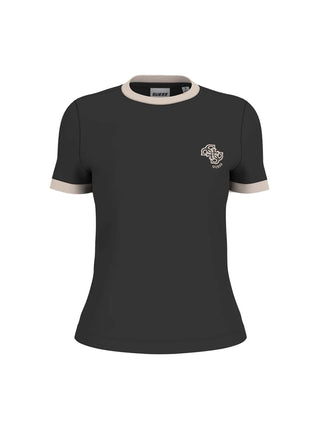 WOMEN'S T-SHIRT - GUESS ATHLEISURE BLACK - V6GI05 K2966 1