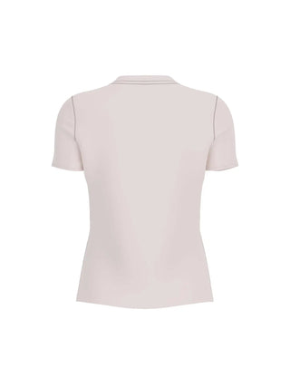 T-SHIRT DONNA - GUESS ATHLEISURE CREMA - V6GI06 K2967 2