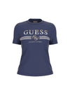 T-SHIRT DONNA - GUESS ATHLEISURE BLU - V6GI07 K2968 1