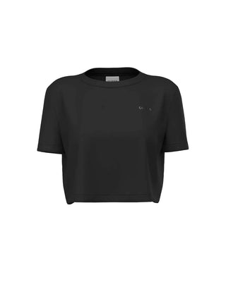 T-SHIRT DONNA - GUESS ATHLEISURE NERO - V6GI17 K2984