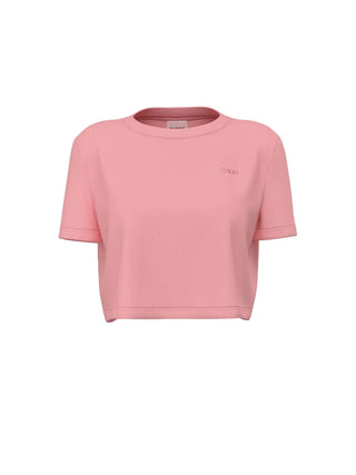 T-SHIRT DONNA - GUESS ATHLEISURE ROSA - V6GI17 K2984