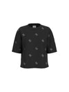 WOMEN'S T-SHIRT - GUESS ATHLEISURE BLACK - V6GI18 K2985 1