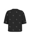 WOMEN'S T-SHIRT - GUESS ATHLEISURE BLACK - V6GI18 K2985 2