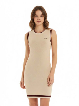 WOMEN'S DRESS - GUESS ATHLEISURE BEIGE - V6GK04 Z0648 2