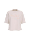 WOMEN'S T-SHIRT - GUESS ATHLEISURE CREAM - V6RI09 I3Z14 1