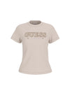 WOMEN'S T-SHIRT - GUESS ATHLEISURE BEIGE - V6RI10 I3Z14 1