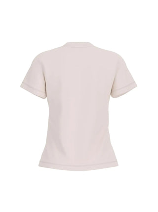 WOMEN'S T-SHIRT - GUESS ATHLEISURE CREAM - V6RI10 I3Z14 2