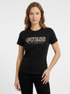 WOMEN'S T-SHIRT - GUESS ATHLEISURE BLACK - V6RI10 I3Z14 3