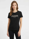 WOMEN'S T-SHIRT - GUESS ATHLEISURE BLACK - V6RI11 J1314 3
