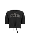 WOMEN'S T-SHIRT - GUESS ATHLEISURE BLACK - V6RI14 I3Z14 1