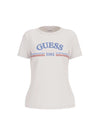 WOMEN'S T-SHIRT - GUESS ATHLEISURE WHITE - V6RI16 I3Z14 1