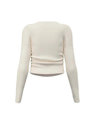 WOMEN'S SWEATSHIRT - GUESS ATHLEISURE WHITE - V6RP08 KD932 2