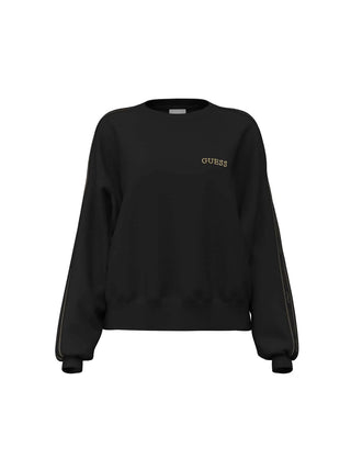 WOMEN'S SWEATSHIRT - GUESS ATHLEISURE BLACK - V6RQ96 KCX22