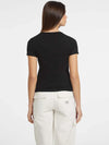 WOMEN'S T-SHIRT - GUESS JEANS BLACK - W4YI01 J1314 3