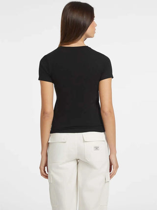 WOMEN'S T-SHIRT - GUESS JEANS BLACK - W4YI01 J1314 3