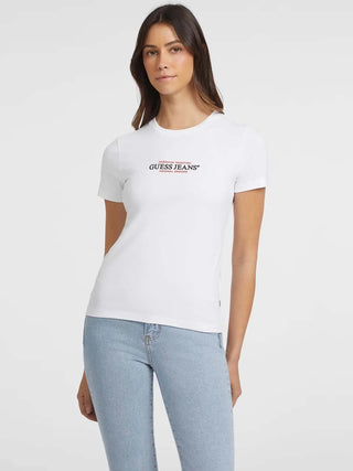 WOMEN'S T-SHIRT - GUESS JEANS WHITE - W4YI03 J1314 2