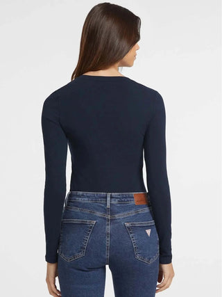 WOMEN'S T-SHIRT - GUESS JEANS BLUE - W4YI22 J1314 3