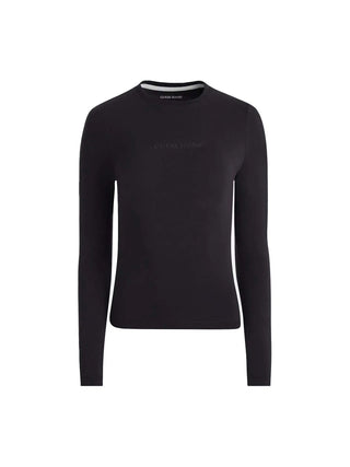 WOMEN'S T-SHIRT - GUESS JEANS BLACK - W4YI22 J1314 1