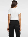 WOMEN'S T-SHIRT - GUESS JEANS WHITE - W4YI23 J1314 3