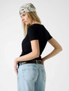 WOMEN'S T-SHIRT - GUESS JEANS BLACK - W4YI23 J1314 3