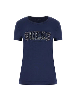 WOMEN'S T-SHIRT - GUESS APPAREL BLUE - W5GI04 J1314 1