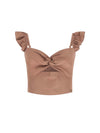 WOMEN'S SHIRT - GUESS APPAREL COGNAC - W6GH92 W2383 1