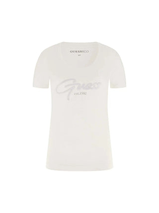 T-SHIRT DONNA - GUESS APPAREL BIANCO - W6GI14 K3033