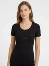 T-SHIRT DONNA - GUESS APPAREL NERO - W6GI14 K3033 2